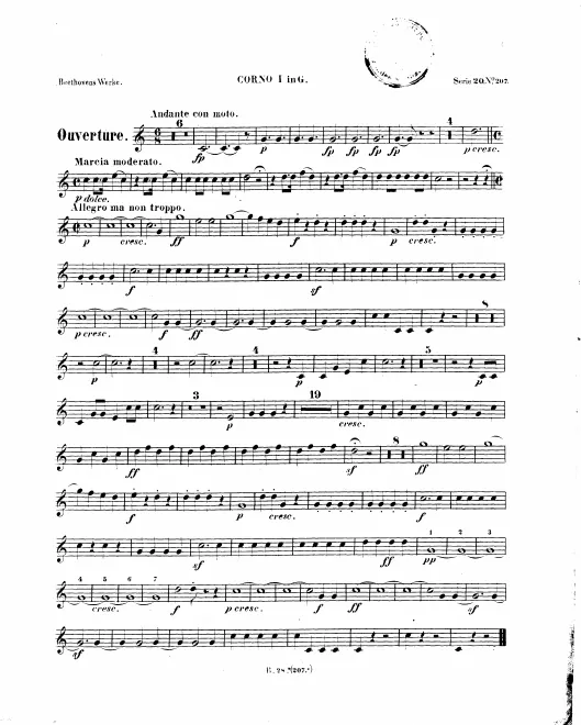 Horn 1, 2 (G/E♭/B♭/C/F/A)