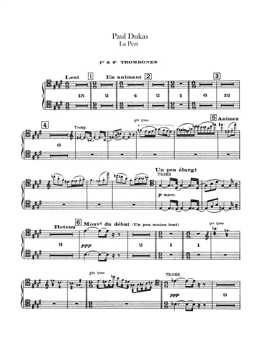 Trombone 1/2, 3, Tuba