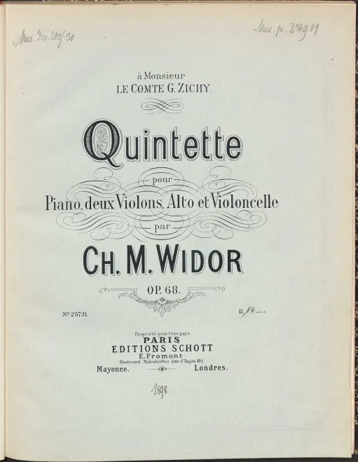 Piano score