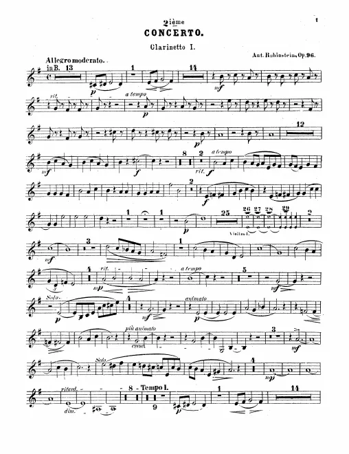 Clarinet 1, 2 (A/B♭)
