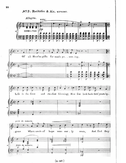3. Recitative and Air (Soprano)