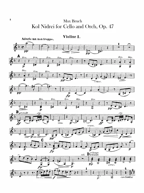 Violins I, II