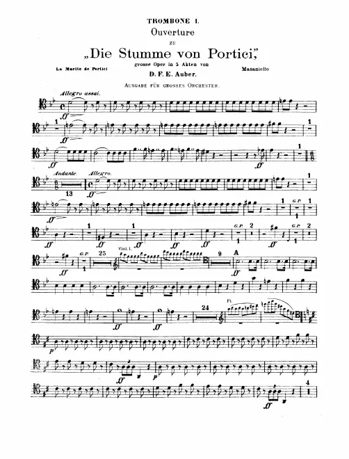 Trombone 1, 2, 3, Ophicleide