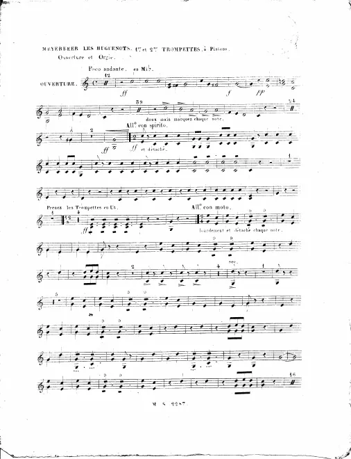 Trumpet 1/2 (E♭-C), 3/4 (B♭-A)