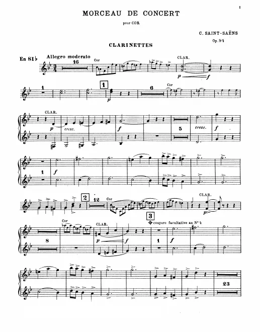 Clarinet 1/2 (B♭)