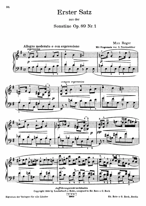 No.1: Erster Satz (scan)