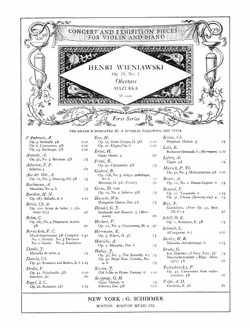 Complete Score and Violin Part