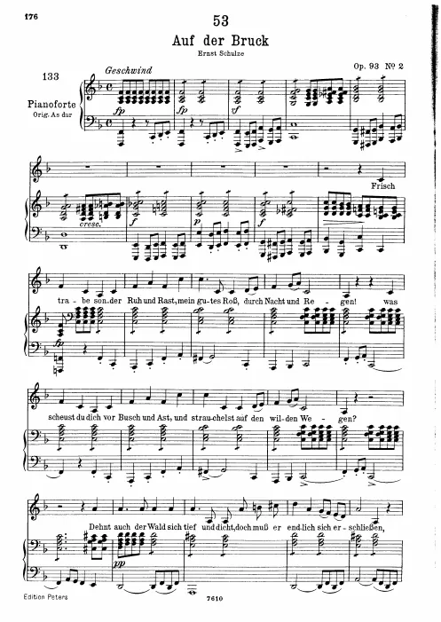Complete Score (Low Voice, transposed to F major)