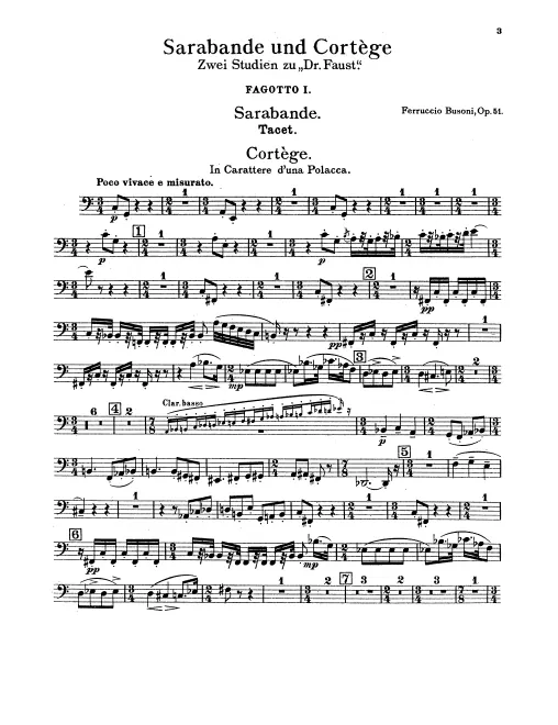 Bassoon 1, 2, Contrabassoon