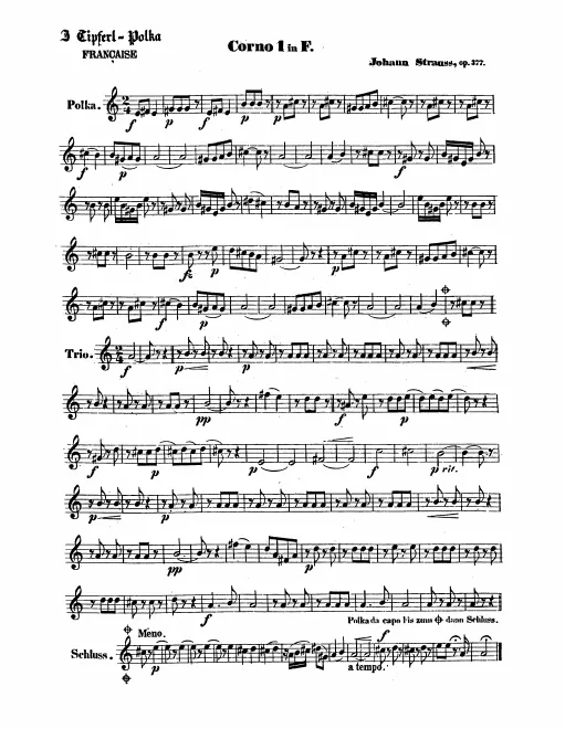 Horn 1, 2, 3, 4 (F)