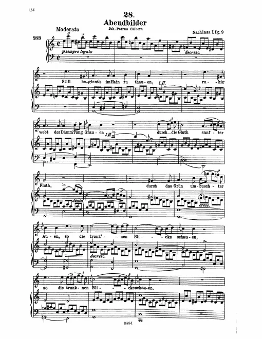 Complete Score (Original / High Voice, A minor)