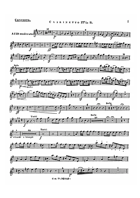 Clarinet 1 (B♭)