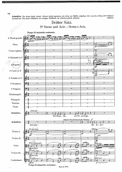 5a. Szene und Arie (Scena e Aria) 5b. Kleine Arie (Arietta)