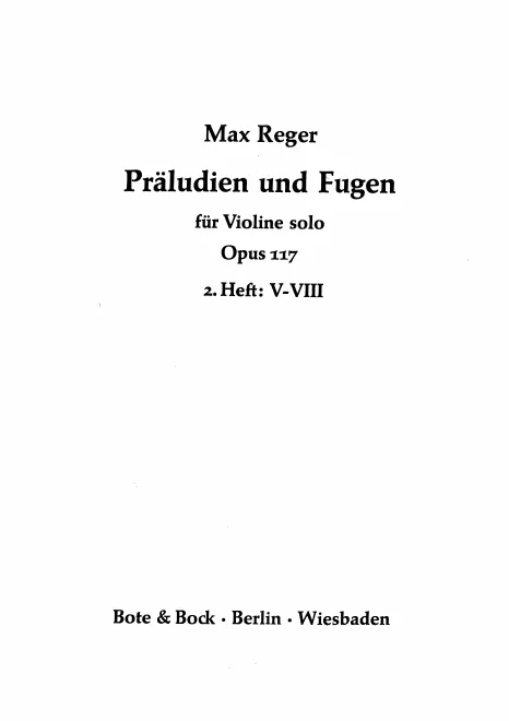 Book II - Preludes & Fugues No.5-8