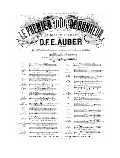 No.2, Madrigal: "Tout mortel serait jaloux" (Act I, No.1c)