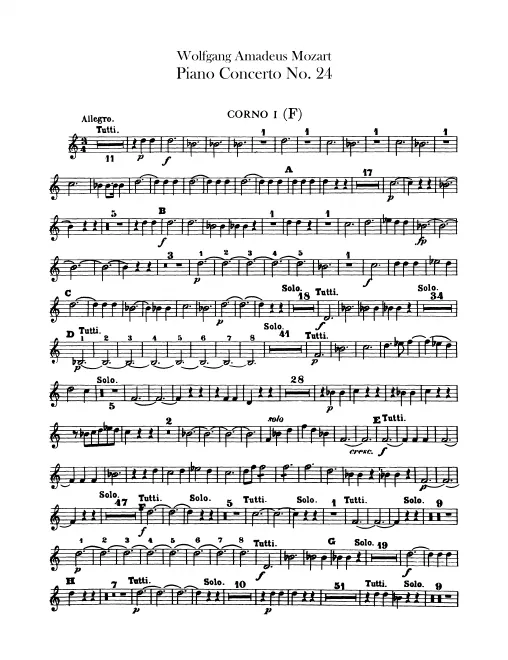 Horn 1, 2 (E♭, F transposed)