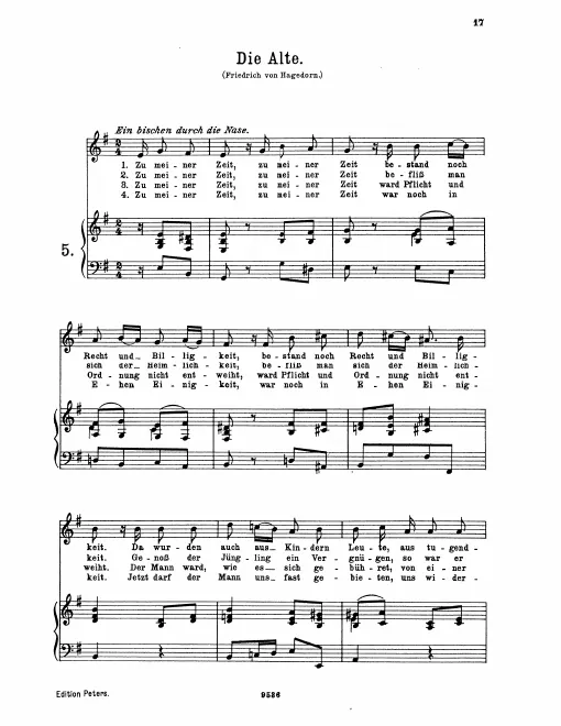 Complete Score (original / high voice, E minor)