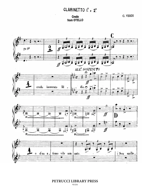 Clarinet 1, 2 (B♭)