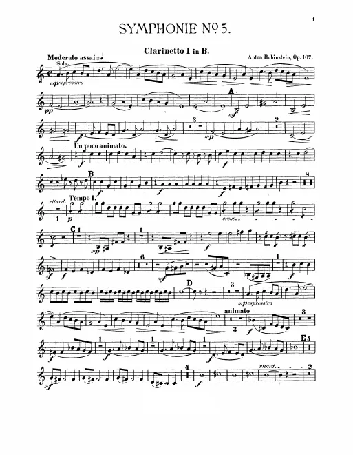 Clarinet 1, 2 (B)