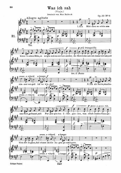 Complete Score (original / high voice, F♯ minor)