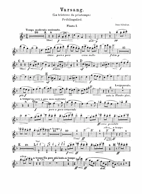 Flute 1, 2 (both also Piccolo)