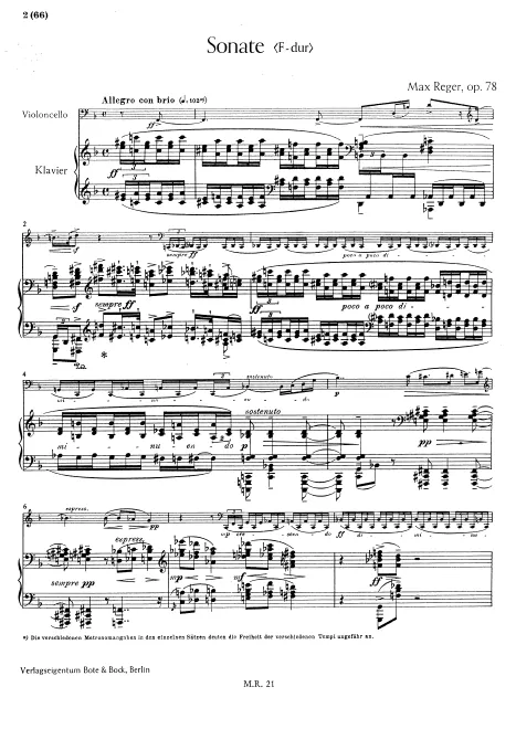 Piano score