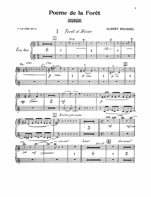 Horn 1/2, 3/4 (F)