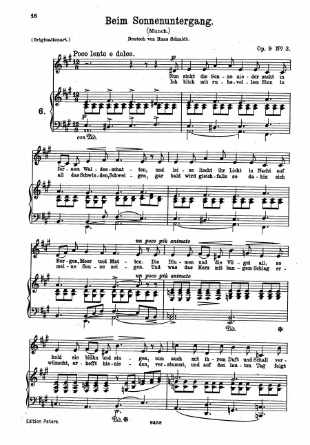 Complete Score (original key; A major)