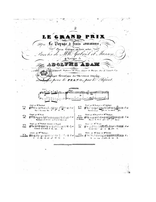 No.2, Air: "Écoutez! en deux mots" (Delavillette)