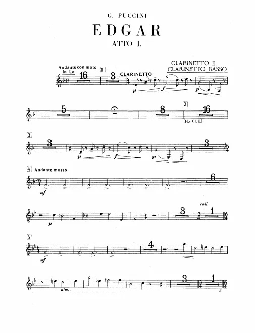 Clarinet 2 (A/B♭)/Bass Clarinet (B♭)