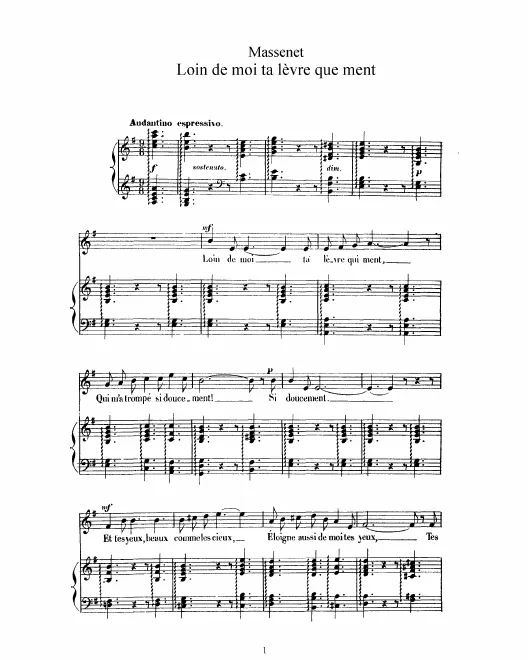 Complete Score (E minor, high voice)
