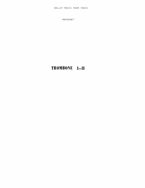 Trombone 1/2, 3, Tuba
