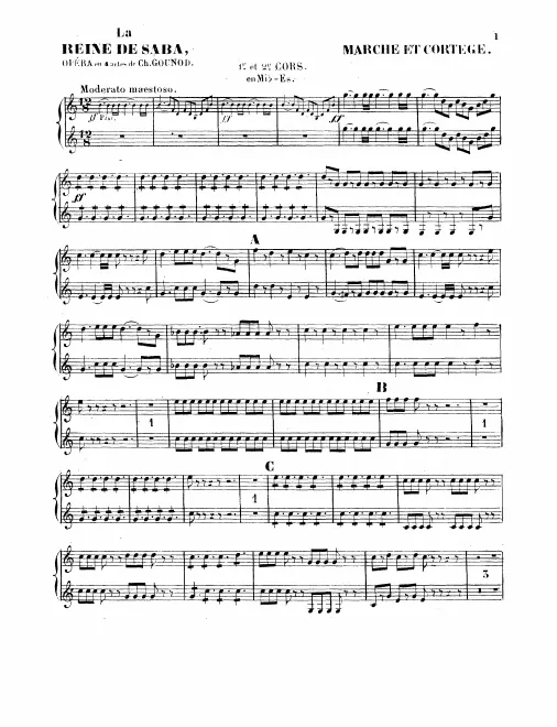 Horn 1/2 (E), 3/4 (B)