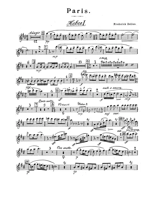 Oboe 1, 2, 3, English Horn