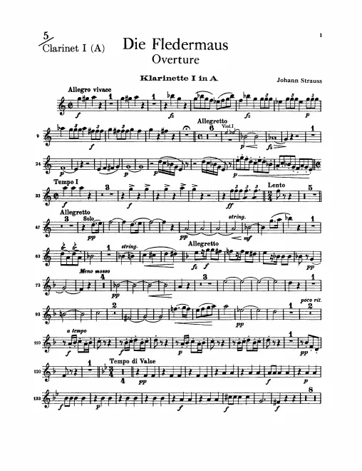 Clarinet 1 (A/B♭/C)