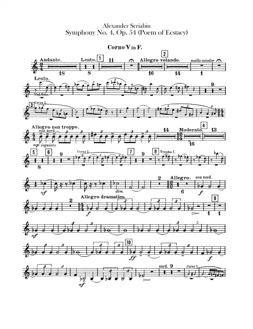 Horn 5, 6, 7, 8 (F)