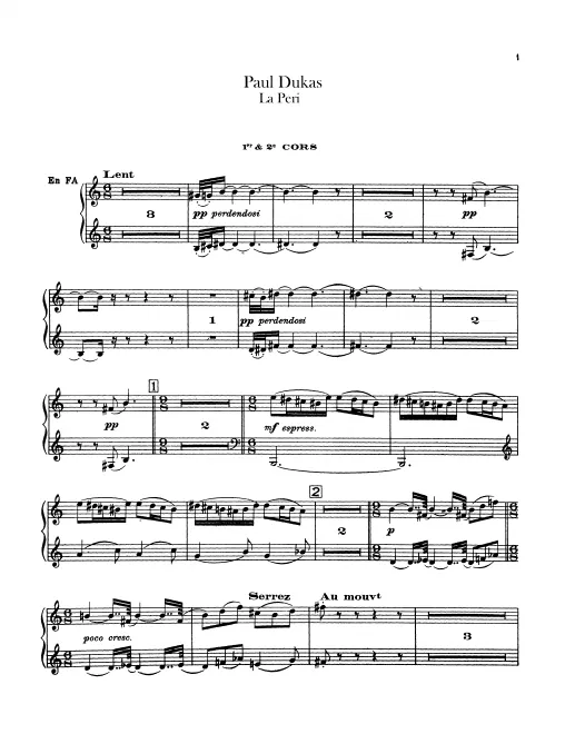 Horn 1/2, 3/4 (in F)