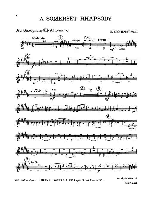 Alto Saxophone (E♭) ad lib.