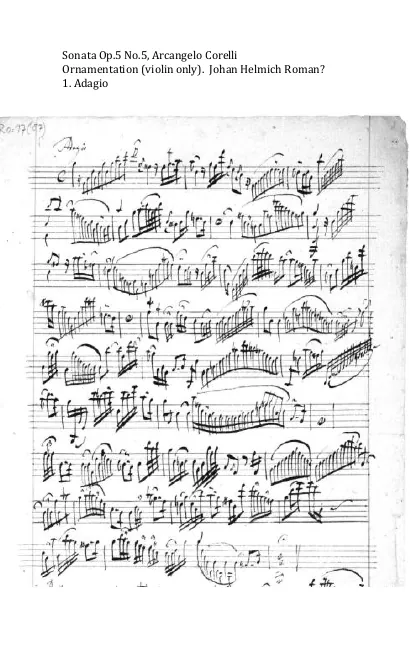 Ornamented Violin Part