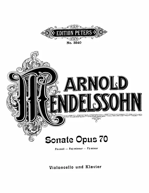 Piano Score and Cello Part (black and white)