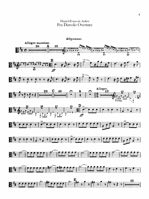 Trombone 1, 2, 3 (Alto, Tenor, Bass)
