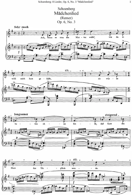 3. Mädchenlied