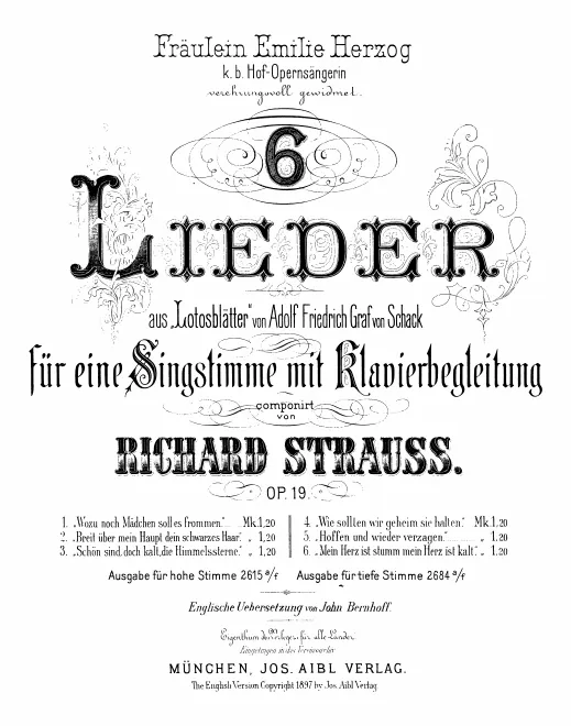 2. Breit' über mein Haupt (low Voice, E♭ major)