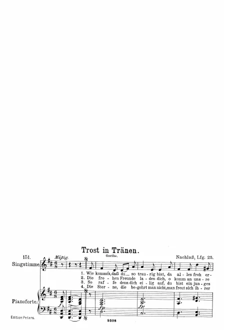 Complete Score (High Voice, transposed to D major)