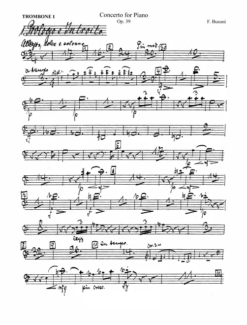 Trombone 1, 2, 3, Tuba