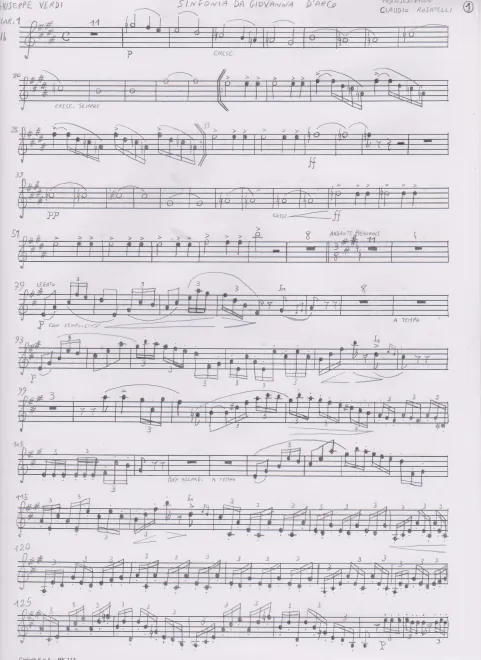 Clarinet 1 (B♭, transposed)