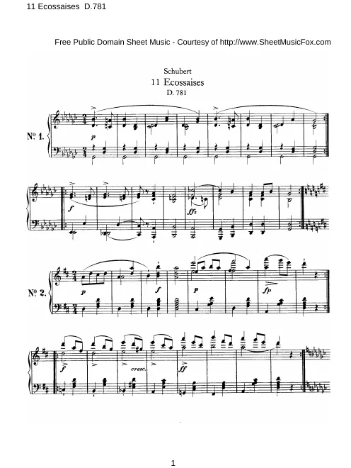 Incomplete Score (Nos.2-12 only)