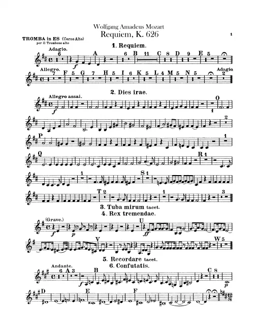 Trumpet (E, alternative for Alto Trombone)