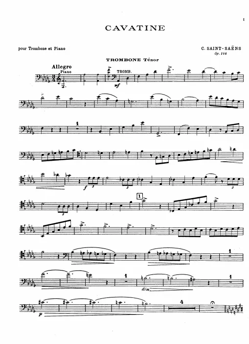 Complete Score and Trombone Part