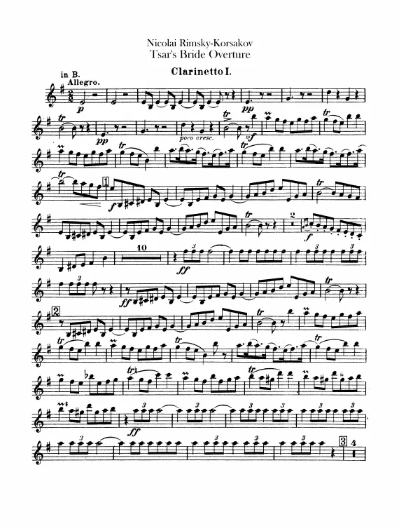 Clarinets 1, 2 (B♭/A)